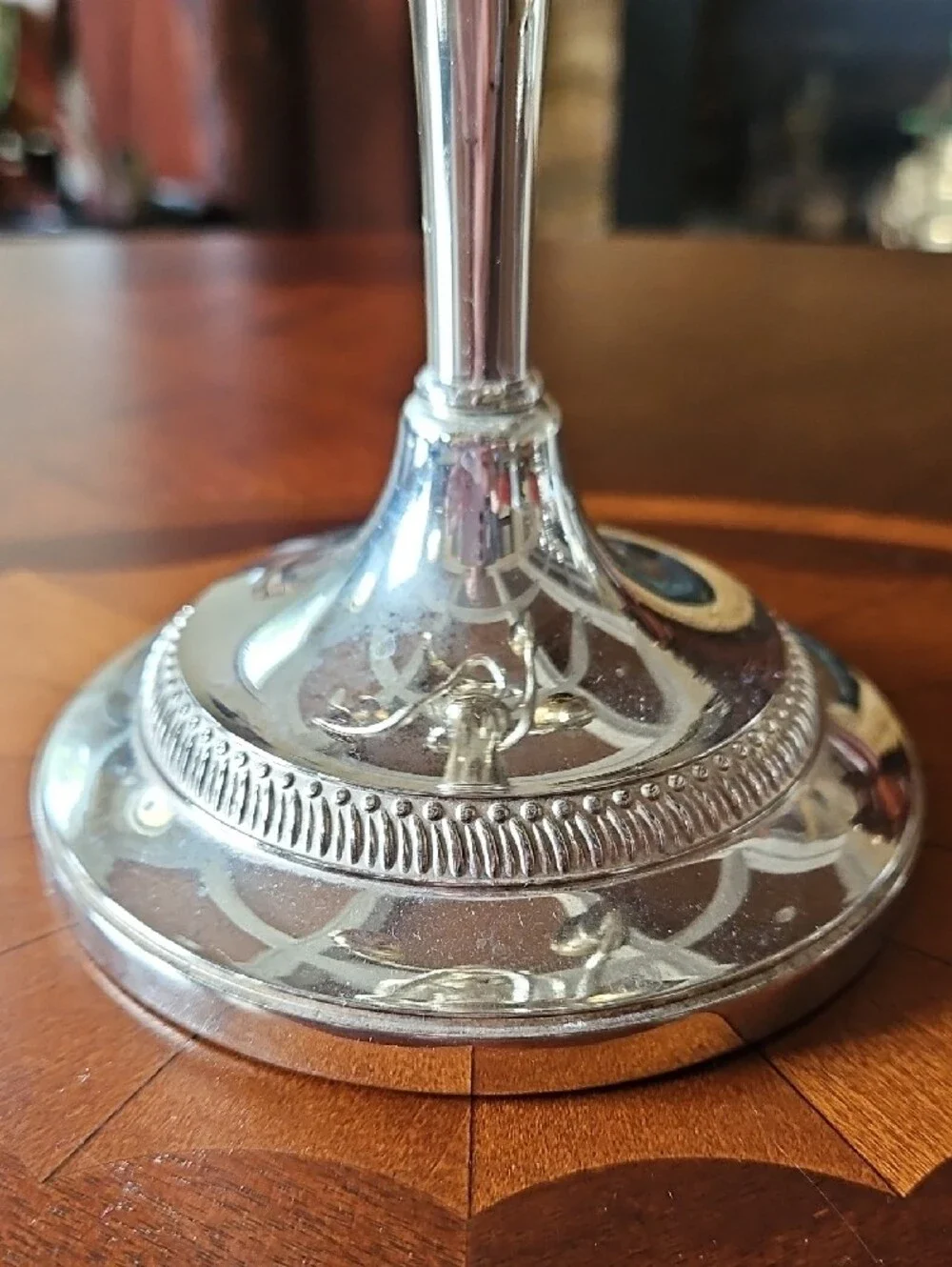 VTG E.P. Zinc Silver Plated Classic 5-Light Candelabra - Made in England